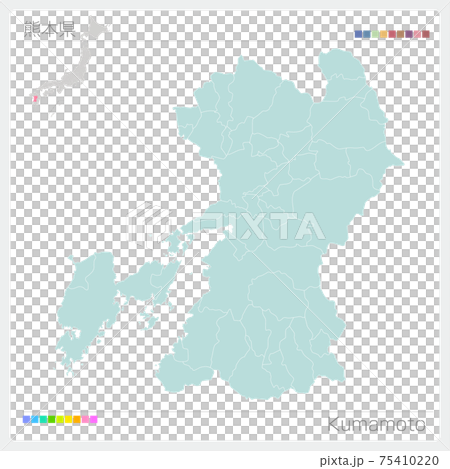 熊本県・Kumamoto（市町村・区分け） 75410220