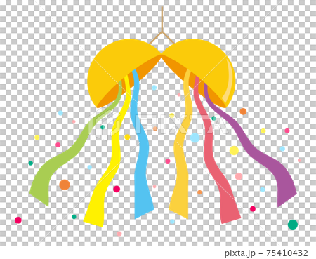 くす玉のベクターイラスト　　 75410432