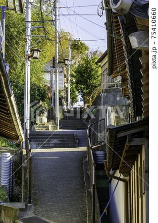 室津の街並み　兵庫県たつの市御津町 75410660