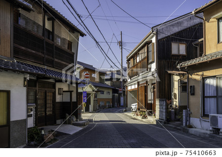 室津の街並み　兵庫県たつの市御津町 75410663