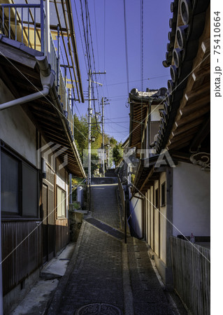 室津の街並み　兵庫県たつの市御津町 75410664