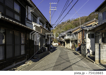 室津の街並み　兵庫県たつの市御津町 75410665