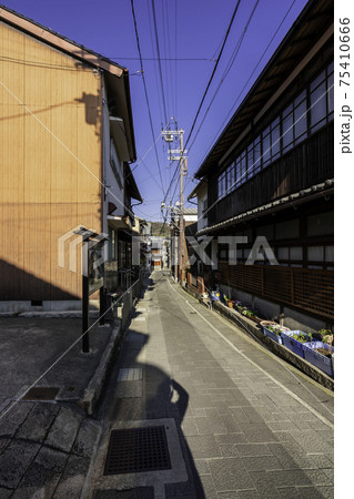 室津の街並み　兵庫県たつの市御津町 75410666