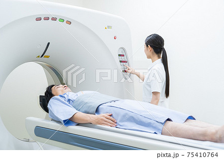 病院　人間ドック　MRI　CT検査　医療 75410764