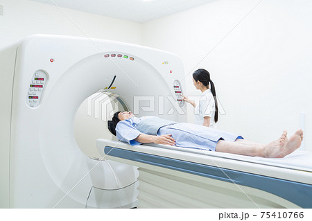 病院　人間ドック　MRI　CT検査　医療 75410766