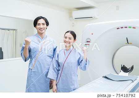 病院　人間ドック　MRI　CT検査　医療 75410792