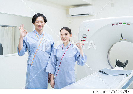 病院　人間ドック　MRI　CT検査　医療 75410793