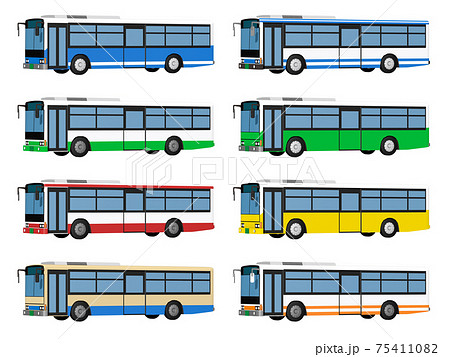 バス 路線バス アイコン イラストのイラスト素材