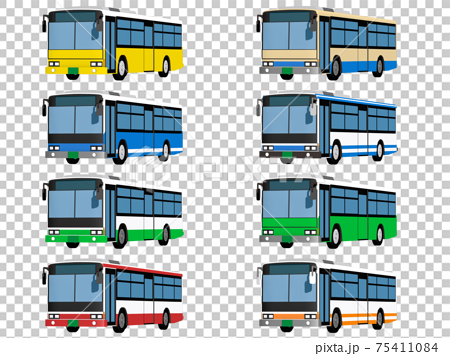 バス 路線バス アイコン イラストのイラスト素材