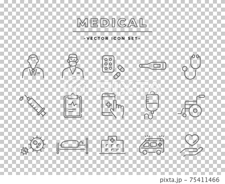 Medical / medical icon set 75411466
