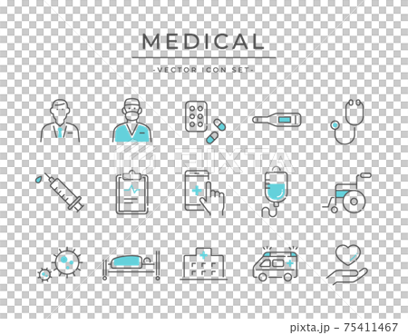 Medical / medical icon set 75411467