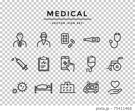 Medical / medical icon set 75411468