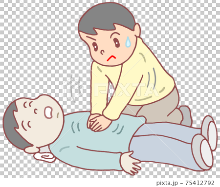 救命措置・心臓マッサージ 救命措置・心臓マッサージ 75412792