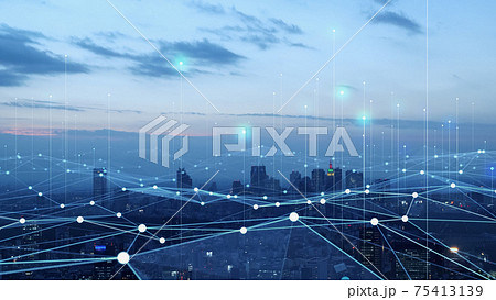 都市とネットワーク　スマートシティー 　デジタルトランスフォーメーション  75413139
