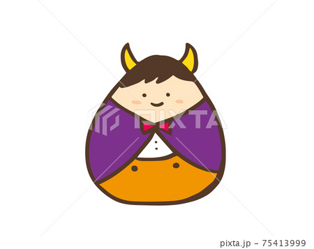 かわいいハロウィンのコスプレの男の子 手描きイラスト素材のイラスト素材 かわいいハロウィンのコスプレの男の子 手描きイラスト素材のイラスト素材