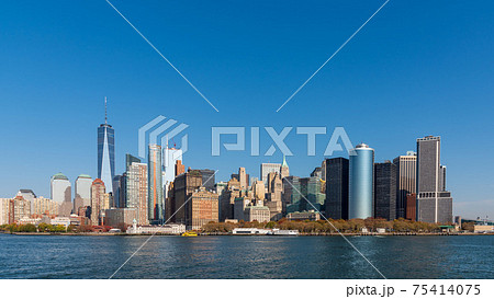 ニューヨーク・マンハッタンの風景 日中 ニューヨーク・マンハッタンの風景 日中 75414075