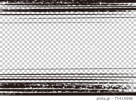 和柄筆フレーム6のイラスト素材