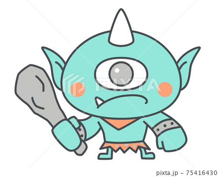 サイクロプス　キュクロープス　イラスト 75416430
