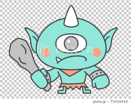 サイクロプス　キュクロープス　イラスト 75416430