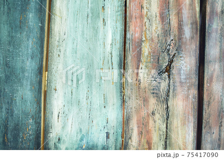 Wooden background made of painted boards for page design and decoration. Retro texture for text. Wooden background made of painted boards for page design and decoration. Retro texture for text. 75417090