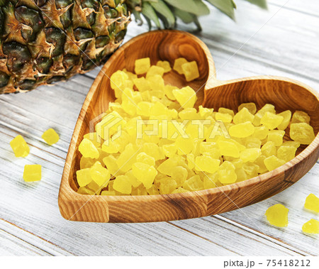 Sweet pineapple succade cubes 75418212
