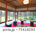掛川城の明るい茶室 75418293