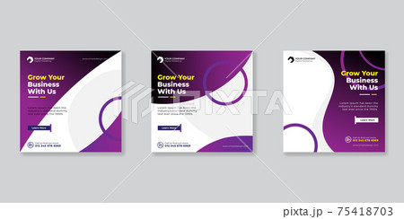 Business promotion and corporate social media banner template Business promotion and corporate social media banner template 75418703