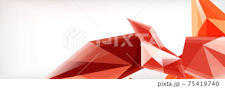 Vector 3d triangles and pyramids abstract background for business or technology presentations, internet posters or web brochure covers Vector 3d triangles and pyramids abstract background for business or technology presentations, internet posters or web brochure covers 75419740