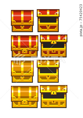 宝箱のピクセルアート 宝箱のピクセルアート 75420423