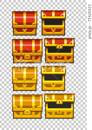 宝箱のピクセルアート 宝箱のピクセルアート 75420423