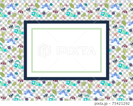 Tango no Sekku motif frame Tango no Sekku motif frame 75421292