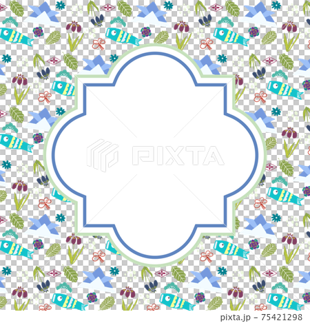 Tango no Sekku motif frame Tango no Sekku motif frame 75421298