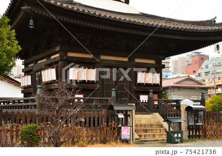 愛染堂勝鬘院の多宝塔：大阪 75421736