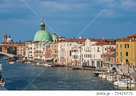 San Simeone Piccolo church on the Grand Canal in Venice, Italy 75424775