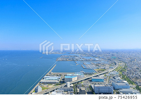 大阪泉佐野_港湾都市空撮 大阪泉佐野_港湾都市空撮 75426955