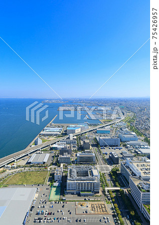 大阪泉佐野_港湾都市空撮 75426957