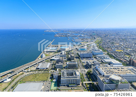 大阪泉佐野_港湾都市空撮 75426961