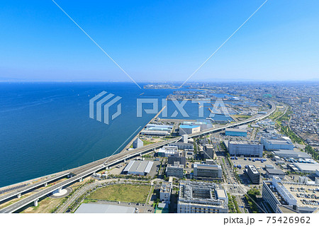 大阪泉佐野_港湾都市空撮 75426962