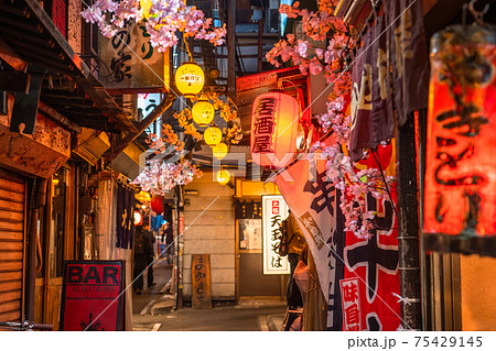 《東京都》思い出横丁・新宿飲み屋街 《東京都》思い出横丁・新宿飲み屋街 75429145