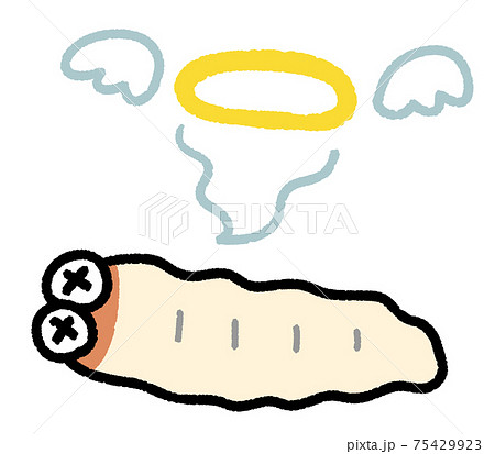 死んだウジ虫のキャラクター 75429923