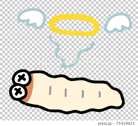 死んだウジ虫のキャラクター 75429923
