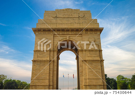 India Gate, aka All India War Memorial,  in New Delhi, India 75430644