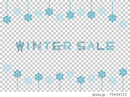 冬季大減價冬季大減價雪框架圖 75434725