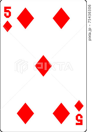 トランプ 数札 シンプル 数字のイラスト素材 [75436306] - PIXTA