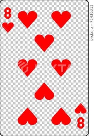 撲克牌號碼標籤簡單數字 75436313