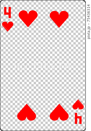 トランプ 数札 シンプル 数字のイラスト素材