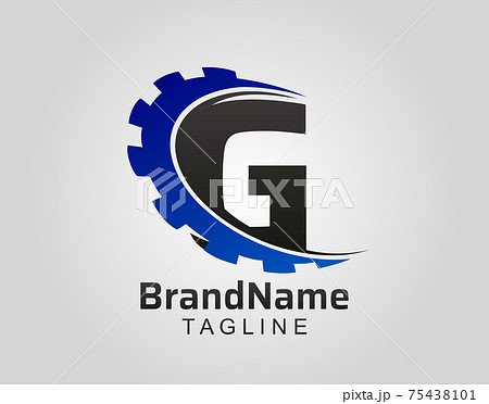 Abstract G Letter, G Gear Swoosh Logo. Abstract G Letter, G Gear Swoosh Logo. 75438101