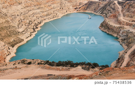 the opened blue heart of the earth 75438536