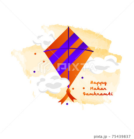 Happy makar sankranti design vector for banner and poster Happy makar sankranti design vector for banner and poster 75439837
