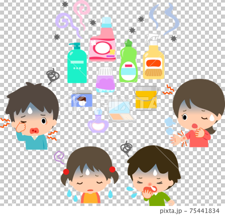 化学物質過敏症の人物と原因となる日用品 化学物質過敏症の人物と原因となる日用品 75441834